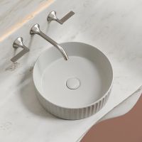 Раковина-чаша Ceramicanova Element 36 CN6057MSG Серая матовая — фото 9, Раковины накладные