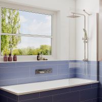 Шторка на ванну Ambassador Bath Screens 70х140 16041102 профиль Хром стекло CrystalPure — фото 5, Шторки для ванной распашные