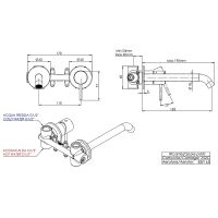 Смеситель для раковины Remer X-Style X15PLBG Золото брашированное — фото 2, Смесители для раковины