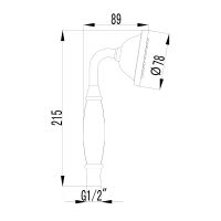 Ручной душ Lemark LM8007C Хром — фото 2, Лейки для душа