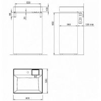 Раковина Maretti Katrina 60 KA13SM12-844 на стиральную машину Белая — фото 3, Раковины на стиральную машину