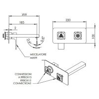 Смеситель для раковины Remer Absolute AU15KBNO Черный матовый — фото 2, Смесители для раковины