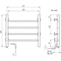 Товар: Электрический полотенцесушитель Domoterm Классик DMT 109-4 50x50 EK L Хром - фото 2 Электрический полотенцесушитель Domoterm Классик DMT 109-4 50x50 EK L Хром — фото 2, Электрические полотенцесушители