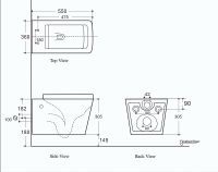 Унитаз Creto Logan L2 1002-001-L2W подвесной Белый с сиденьем Микролифт — фото 11, Подвесные унитазы
