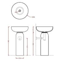 Раковина-чаша Artceram Jolie 50 JOL001 17 00 Черная матовая — фото 3, Раковины