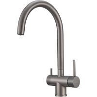 Смеситель для кухни Milacio Ultra MCU.554.GM Вороненая сталь — фото 7, Смесители для кухни