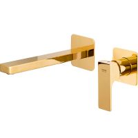 Смеситель для раковины Remer Absolute AU15PLDO Золото — фото 1, Смесители для раковины