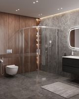 Душевой уголок CEZARES MOLVENO-RH-22-120/110-C-Cr-IV — фото 1, Асимметричные душевые уголки