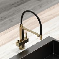 Товар: Смеситель для кухни Sancos Moro SC4006BG Золото брашированное Черный - фото 2 Смеситель для кухни Sancos Moro SC4006BG Золото брашированное Черный — фото 2, Смесители для кухни