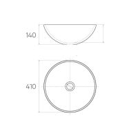 Раковина-чаша Bronze de Luxe Dragons 41 6050 Белый глянец с декором — фото 3, Раковины накладные