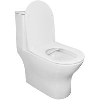 Унитаз моноблок Azario Terni AZ-8618 с бачком и сиденьем Микролифт — фото 2, Напольные унитазы