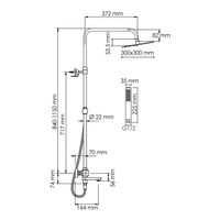 A199.118.103.010.CH Thermo Душевой комплект с термостатическим смесителем — фото 2, Душевые системы