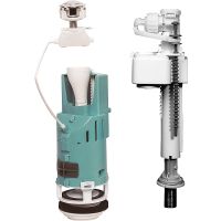 Сливная арматура Creavit К-IT5130.00 Белая Хром — фото 1, Комплектующие для туалета