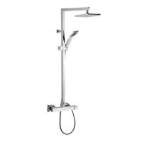 Душевой гарнитур Remer Qubica Q37 Хром — фото 1, Душевые гарнитуры