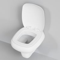 Унитаз Ambassador Diamond 123T20101R-122T20101 подвесной Белый матовый с сиденьем Микролифт — фото 3, Подвесные унитазы