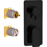 Смеситель для душа Remer Infinity I93KBNO Черный матовый — фото 1, Смеситель для душа