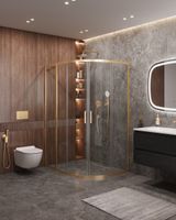 Душевой уголок CEZARES MOLVENO-RH-2-120/100-C-BORO-IV — фото 1, Асимметричные душевые уголки