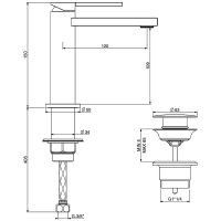 Смеситель для раковины Gattoni Color 8042/80C0 Хром — фото 2, Смесители для раковины
