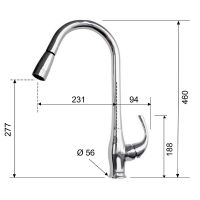 Смеситель для кухни Remer Futura U472 Хром — фото 2, Смесители для кухни