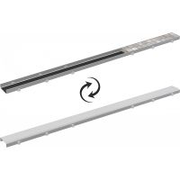 Решетка для душевого лотка Alcaplast 85 OPTION-850M Хром для лотков из пластмассы / под плитку — фото 1, Решетки для лотков и трапов