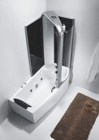 Акриловая ванна со шторкой и душевой системой Orans OLS-BT-9501 170х85 R 9501R00 с гидромассажем — фото 4, Акриловые ванны