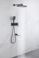 Товар: Душевая система Rose R10H R1035H Черная матовая - фото 3 Душевая система Rose R10H R1035H Черная матовая — фото 3, Душевые системы