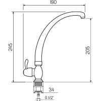 Товар: Кран для одного типа воды Ростовская Мануфактура Сантехники SL79-269F-2 Хром - фото 3 Кран для одного типа воды Ростовская Мануфактура Сантехники SL79-269F-2 Хром — фото 3, Краны