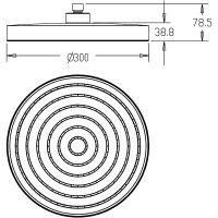 Верхний душ AQUAme AQM8603MB Черный — фото 2, Верхние души