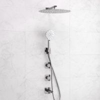 Встраиваемый комплект для ванны с верхней душевой насадкой, лейкой арт-A4651.294.295.090.117.271.087.127 — фото 2, Встраиваемые душевые комплекты