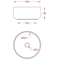 Раковина-чаша Artceram Cognac 35 COL004 05 00 Белая матовая — фото 2, Раковины