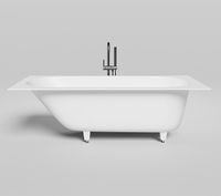 Ванна из искусственного камня Salini Ornella Kit 180х80 102412G Белая глянцевая — фото 2, Ванны из искусственного камня