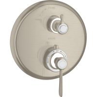 Смеситель для душа Axor Montreux 16801820 с термостатом Шлифованный никель — фото 1, Смеситель для душа