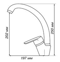 Смеситель для кухни Aquaton Нимо 1AX002FCXX210 Графит — фото 2, Смесители для кухни