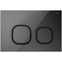 Клавиша смыва Iddis Uniglass UNG01GBi77 Черная — фото 1, Кнопки смыва