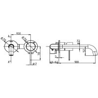 Смеситель для раковины Bossini Teo Z00730.030 Хром — фото 2, Смесители для раковины