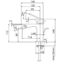 Товар: Смеситель для биде Remer Absolute AU20 Хром - фото 2 Смеситель для биде Remer Absolute AU20 Хром — фото 2, Смесители для биде