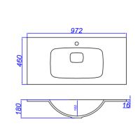 Раковина Aqwella 5 Stars Malaga 100 Mal.10.04.D Белая — фото 2, Раковины