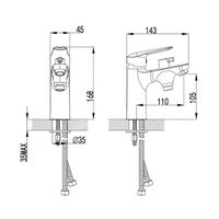 Смеситель на борт ванны Iddis Torr Хром арт-TORSB10i07 — фото 2, Смесители на борт ванны