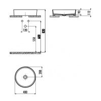 Товар: Раковина-чаша Creavit Loop 40 LP140-00CB00E-0000 Белая - фото 2 Раковина-чаша Creavit Loop 40 LP140-00CB00E-0000 Белая — фото 2, Раковины
