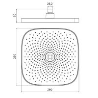 Верхний душ Iddis SpaHome SPA26BSi64 Черный матовый — фото 3, Верхние души
