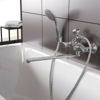 Смеситель для ванны Aringa Арно AR02025CH универсальный Хром — фото 4, Смеситель для ванны