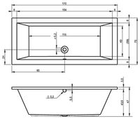 Товар: Акриловая ванна Riho Lusso 170x75 B007001005 (BA1800500000000) без гидромассажа - фото 7 Акриловая ванна Riho Lusso 170x75 B007001005 (BA1800500000000) без гидромассажа — фото 7, Ванны