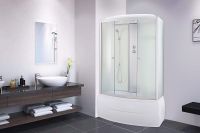 Душевой бокс Parly Effect 170х215 BNE170FR 9337 профиль Хром стекло тонированное — фото 4, Душевые боксы