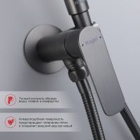 Гигиенический душ со смесителем Raglo R03.52.09 Графит матовый — фото 7, Гигиенические души