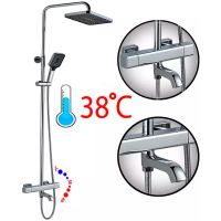 Душевая система ALMAes GaLaxy с термостатом Хром арт-SDI-1803 — фото 6, Душевые стойки