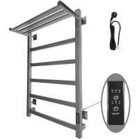 Электрический полотенцесушитель Altasan ПарусПроф 80х50 ПарусПроф8050ПГ с полкой Графит — фото 1, Электрические полотенцесушители