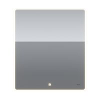 Зеркало POINT, 70x80 см, сенсорный выключатель, LED-подсветка — фото 4, Зеркала в ванную комнату