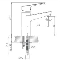 Смеситель для раковины Haiba Хром арт-HB10506 — фото 2, Смесители для раковины