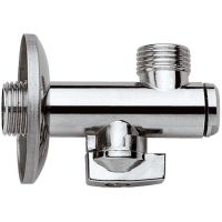 Запорный вентиль Remer 1231234 Хром — фото 1, Комплектующие для туалета