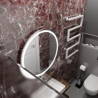 Электрический полотенцесушитель Altasan ШалимарПроф 80x50 ШалимарПроф8050БМ Белый матовый — фото 4, Электрические полотенцесушители